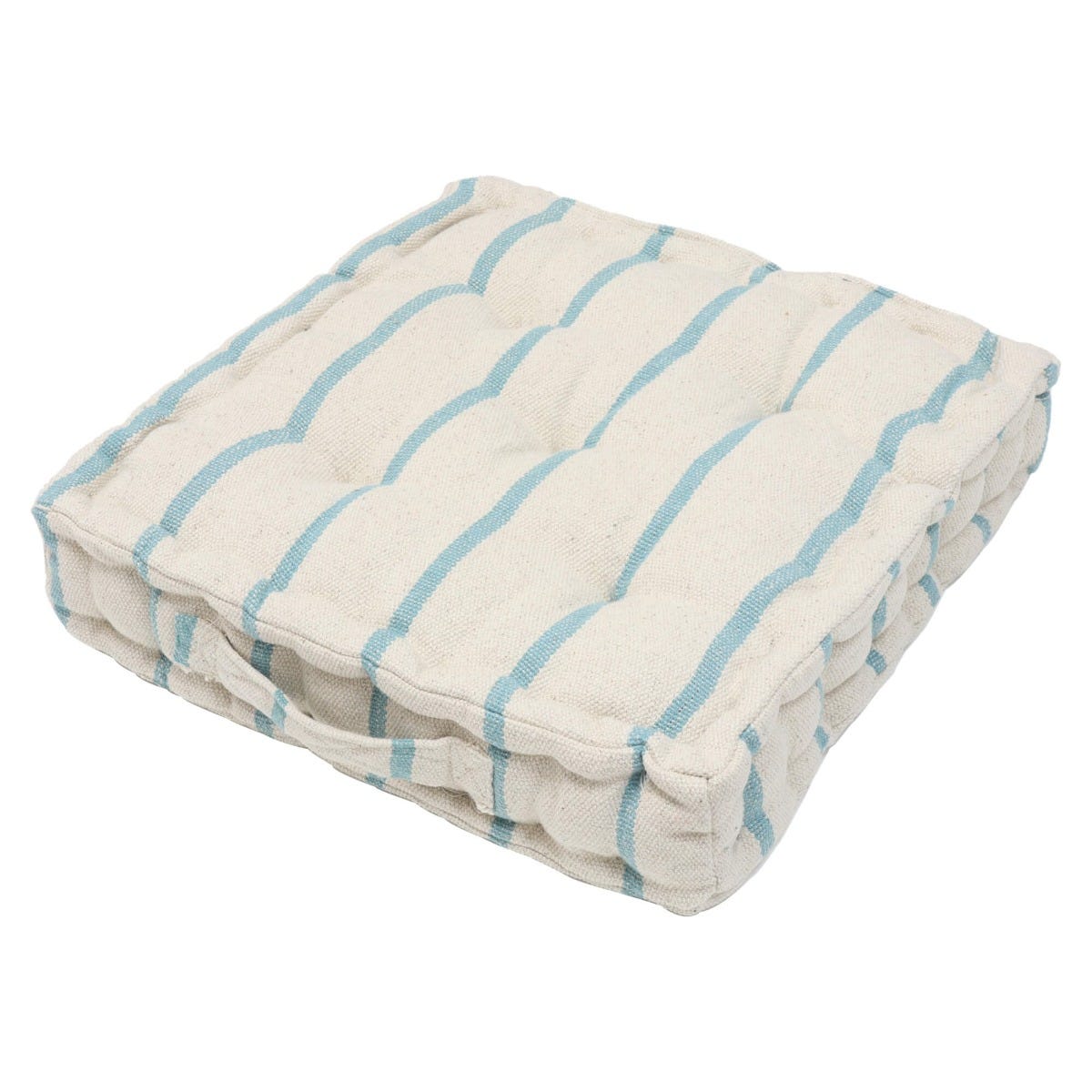 Austin Stripe Aqua Floor Cushion