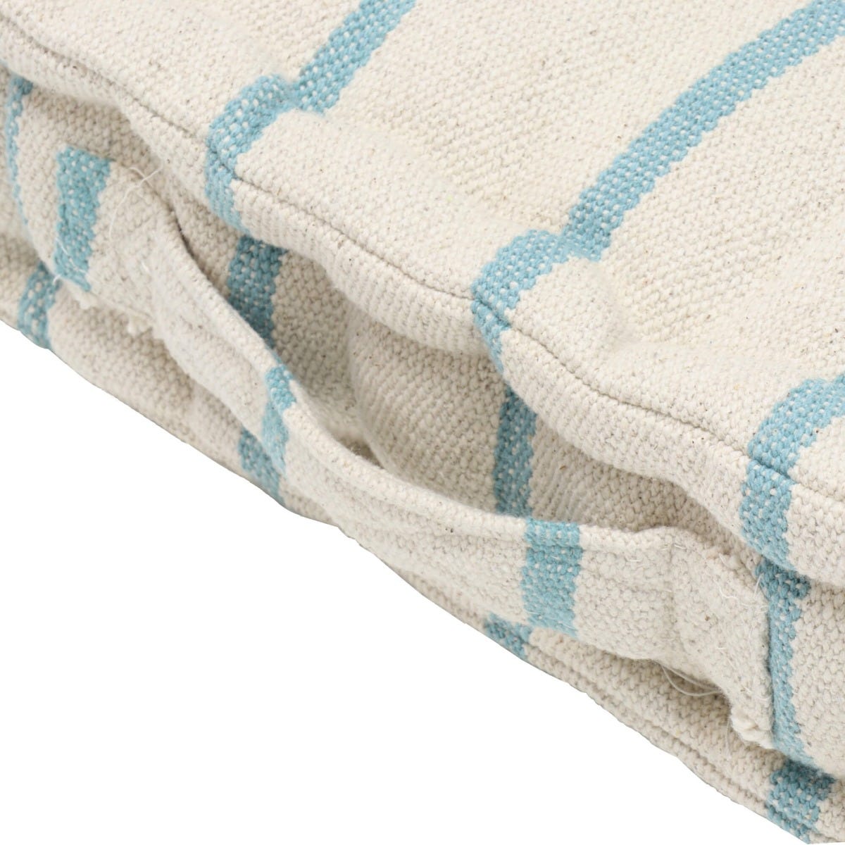 Austin Stripe Aqua Floor Side Cushion