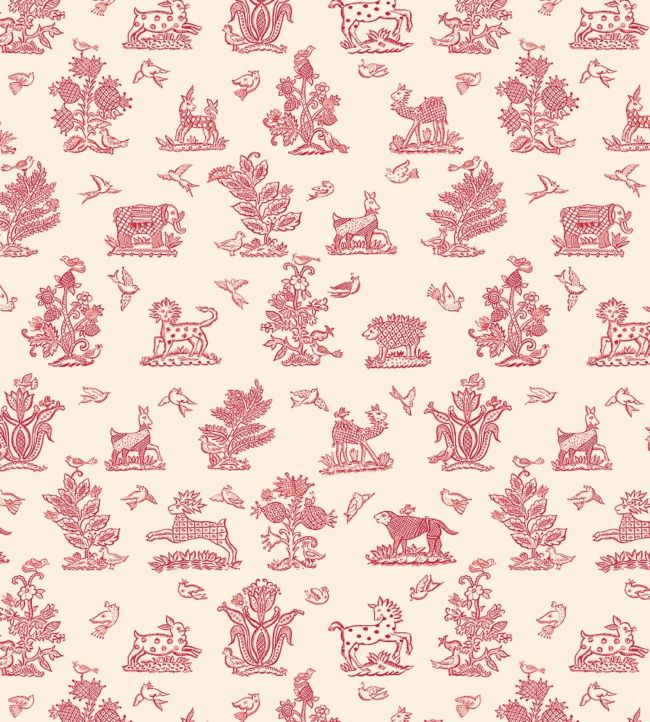 Beasties Paper Wallpaper - Pink