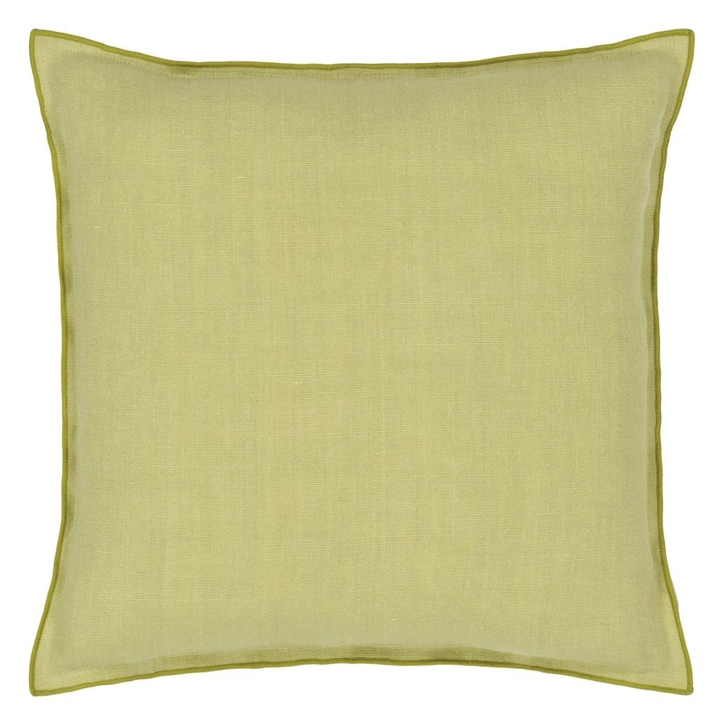 Brera Lino Linen Cushion - Green