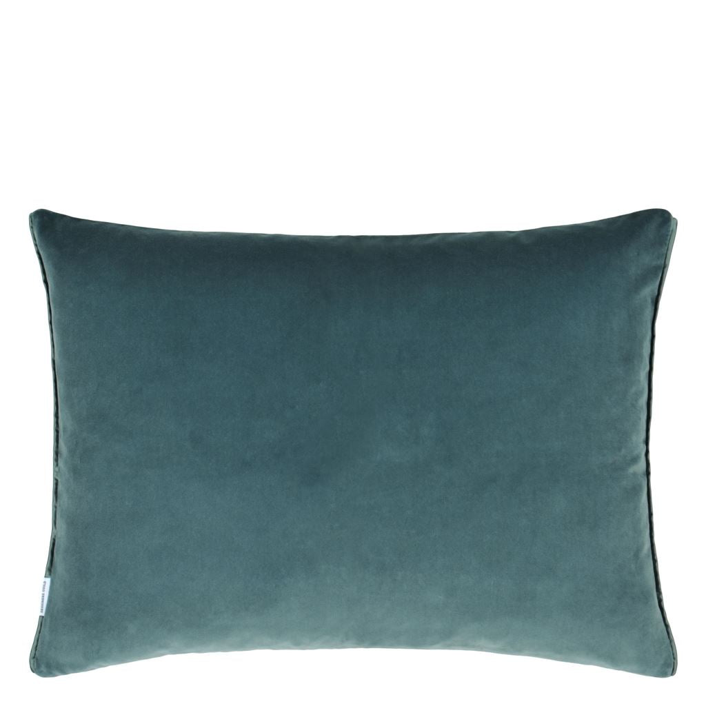 Cassia Room Velvet Cushion 2 - Teal