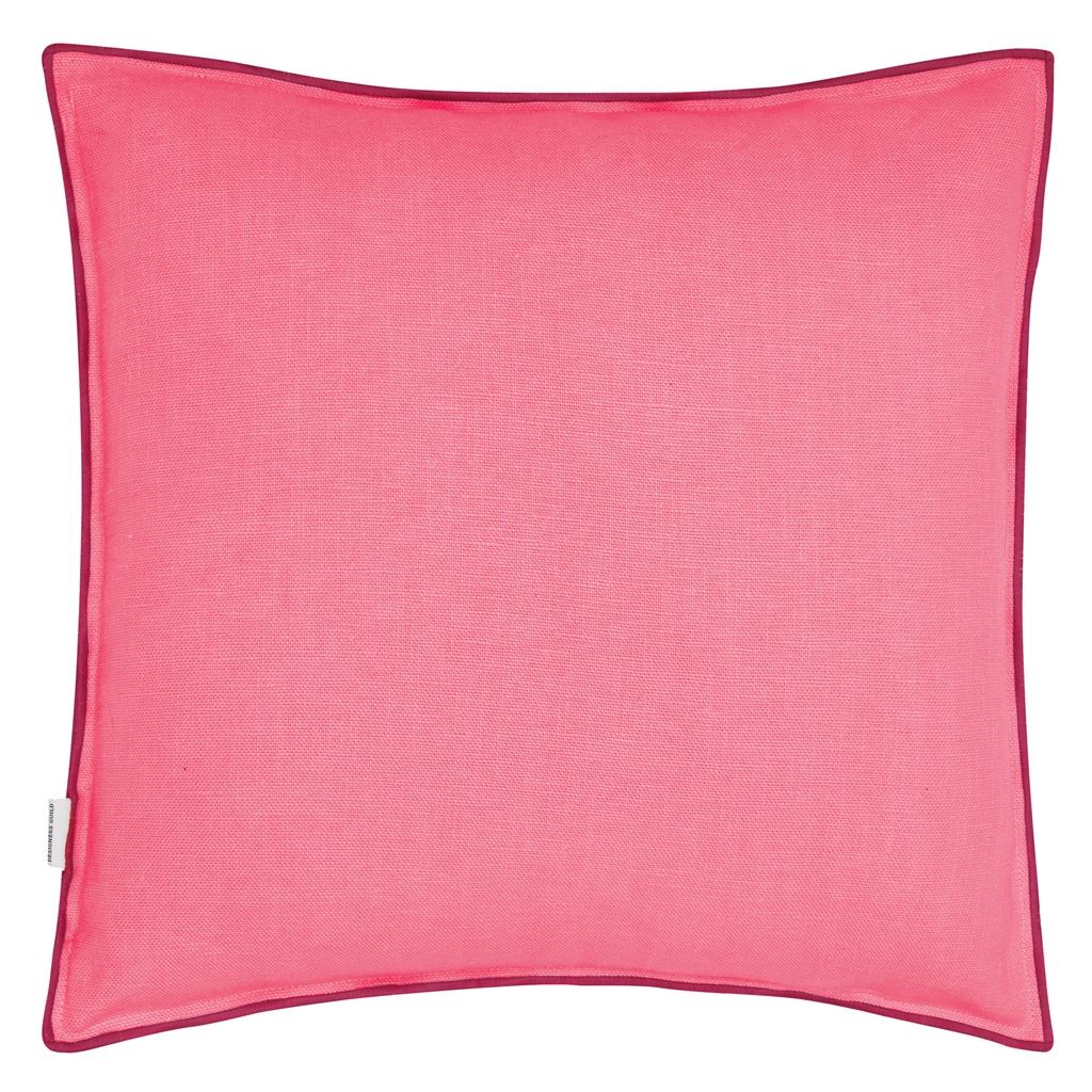 Brera Lino Room Linen Cushion - Pink