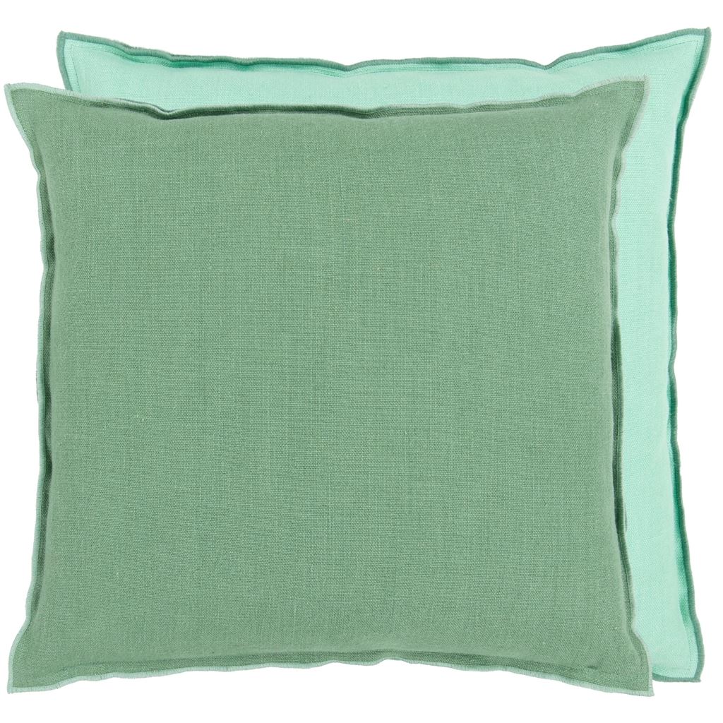 Brera Lino Linen Cushion - Teal