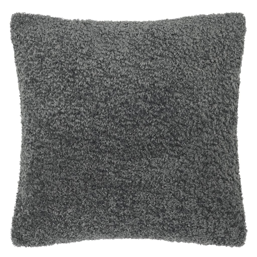 Merelle Faux Fur Room Cushion - Black