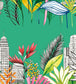 Urban Tropic Wallpaper - Green