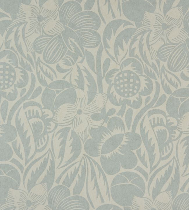 Fleurs Etoilees Wallpaper - Silver 