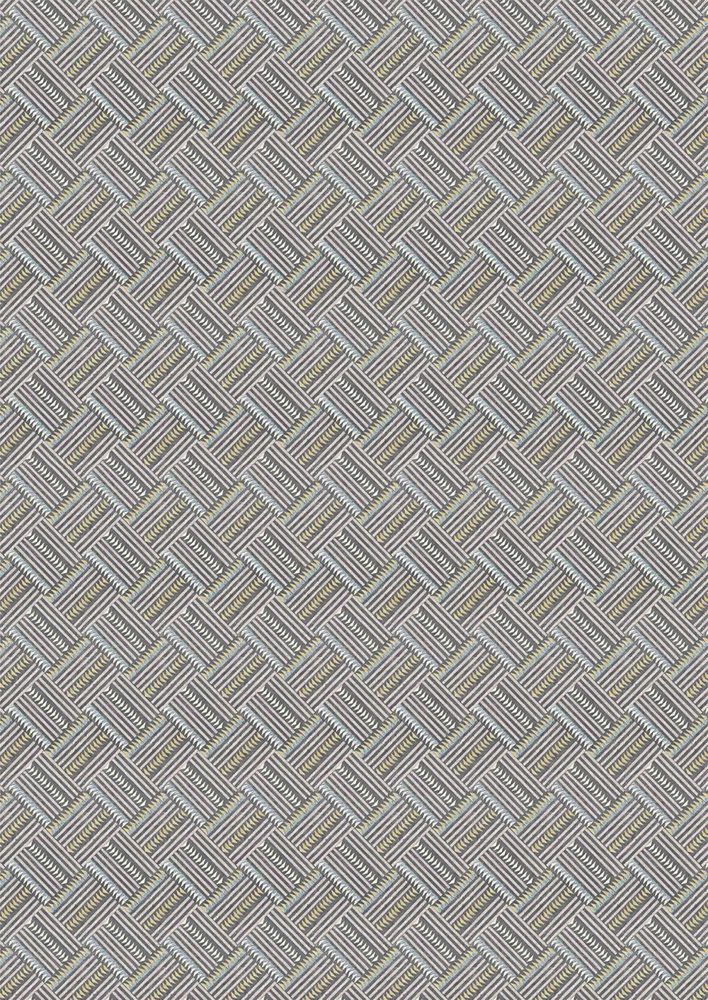 Checkerbox Fabric - Gray - Lewis & Wood