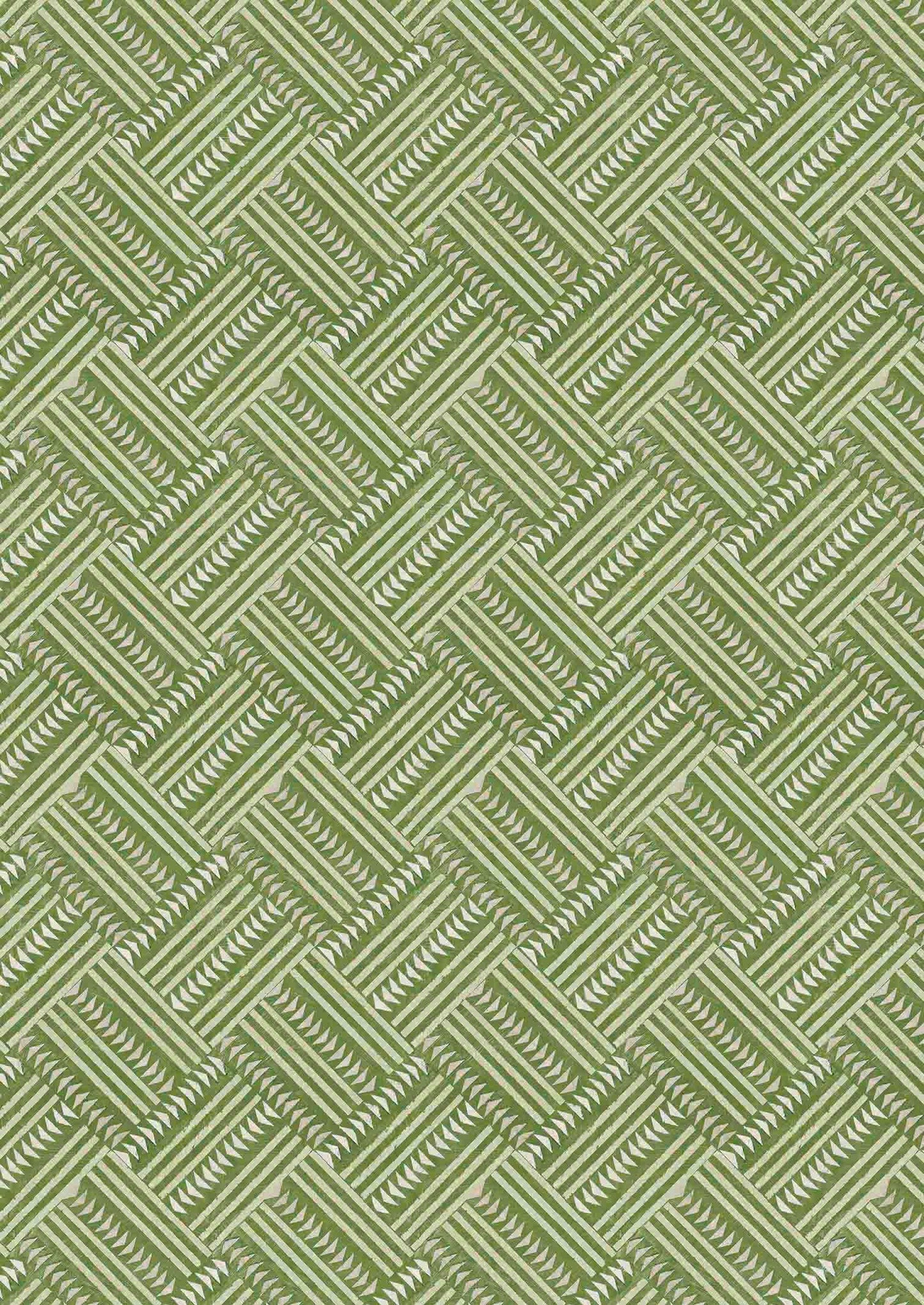 Checkerbox Fabric - Green - Lewis & Wood