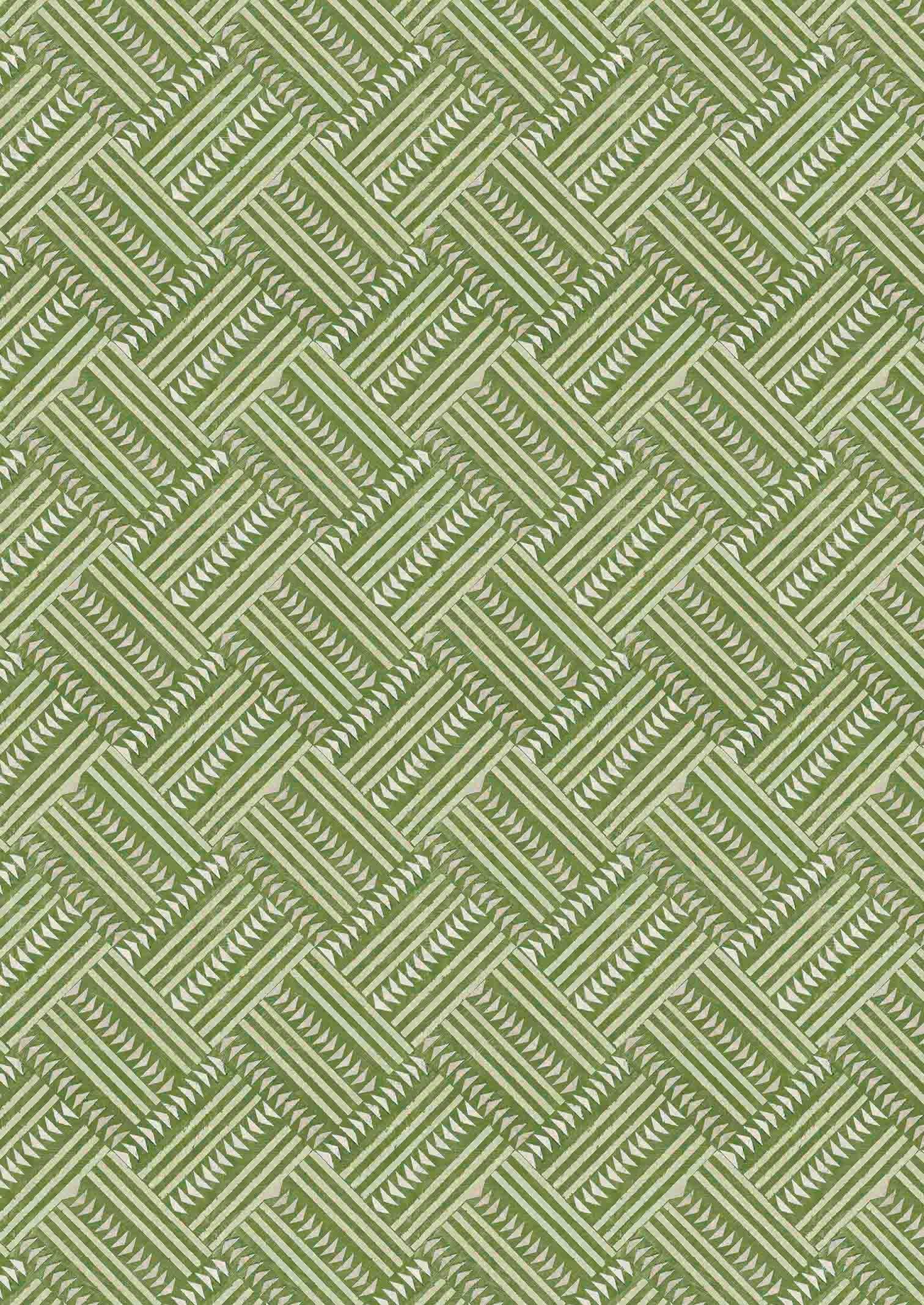 Checkerbox Fabric - Green - Lewis & Wood