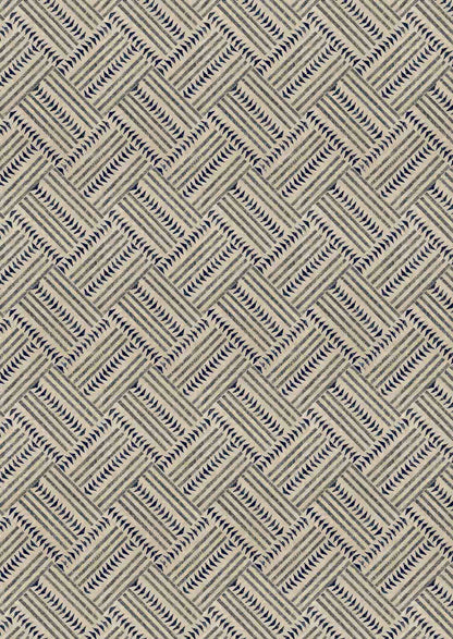 Checkerbox Fabric - Brown - Lewis & Wood