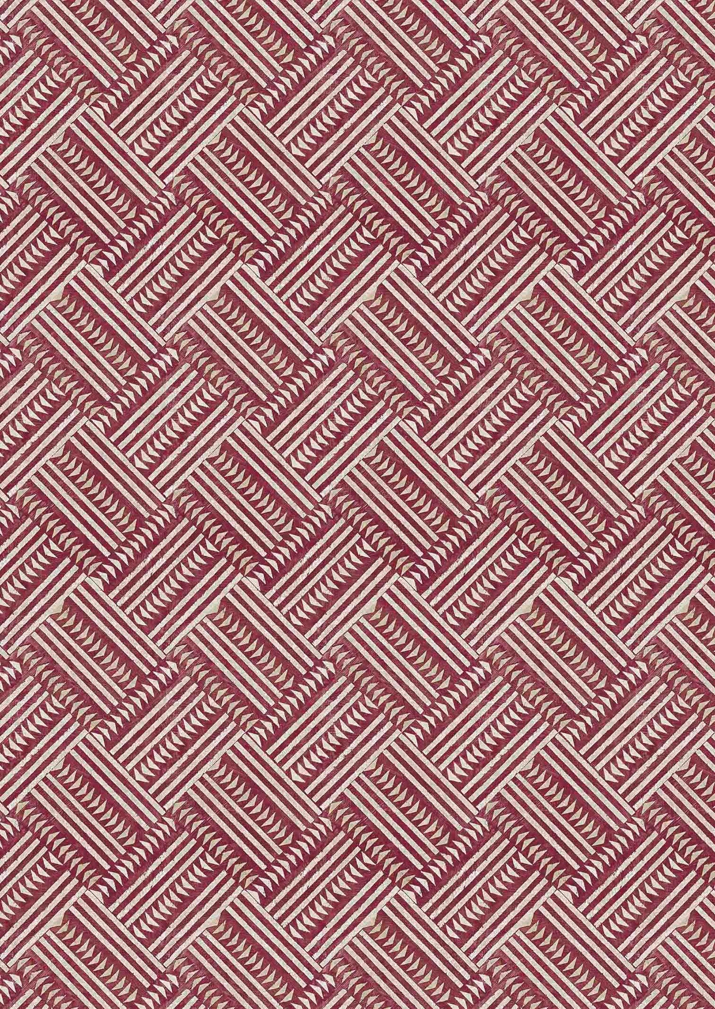 Checkerbox Fabric - Red - Lewis & Wood