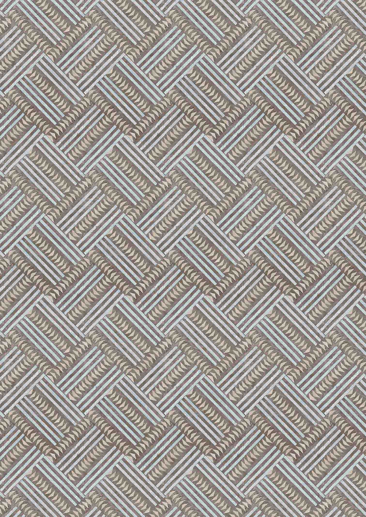 Checkerbox Fabric - Silver - Lewis & Wood