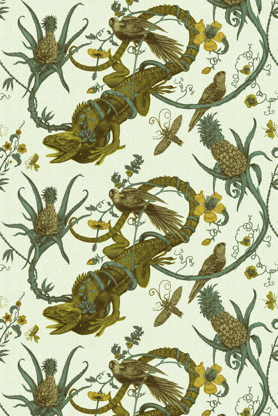 Iguana Fabric - Green