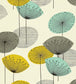 Dandelion Clocks Wallpaper - Teal