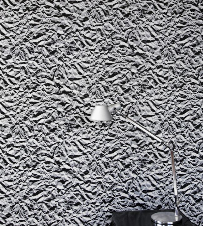 Screwed Up Room Wallpaper - Gray