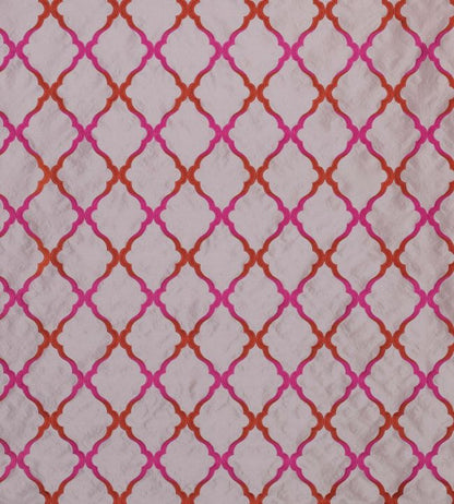 Jali Tresllis Fabric - Pink