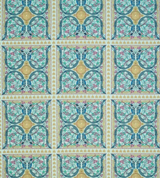 Lyrebird Fabric - Teal 