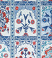 Indian Panel Fabric - Blue