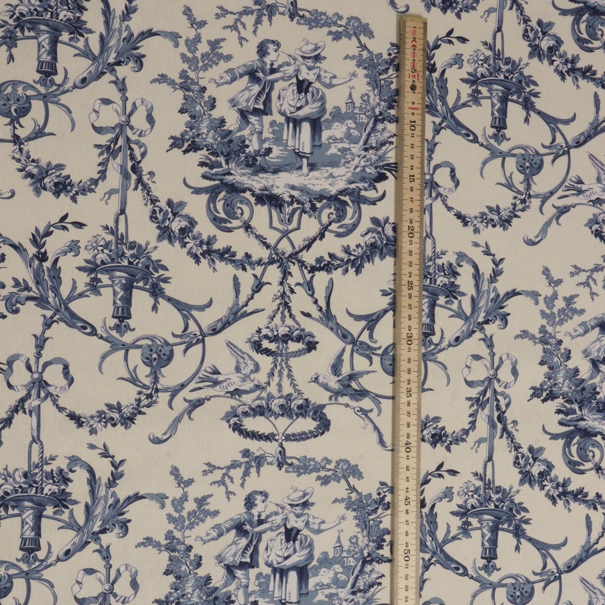 Double Width Fragonard Toile Fabric – Lionheart Wallpaper