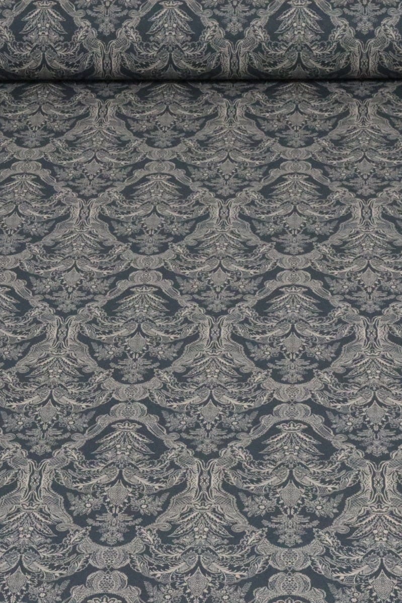 Siena Indigo / White Fabric