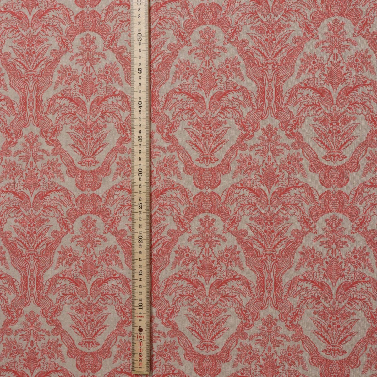 Siena Coral / Linen Fabric