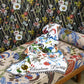 Noailles Naturel Myrtille Room Fabric - Multicolor