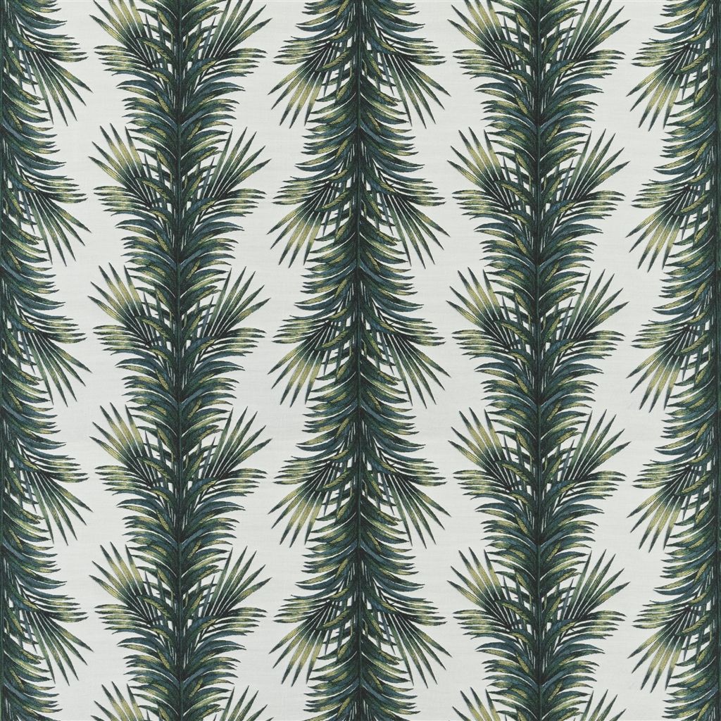 Goya Vert Buis Fabric - Green