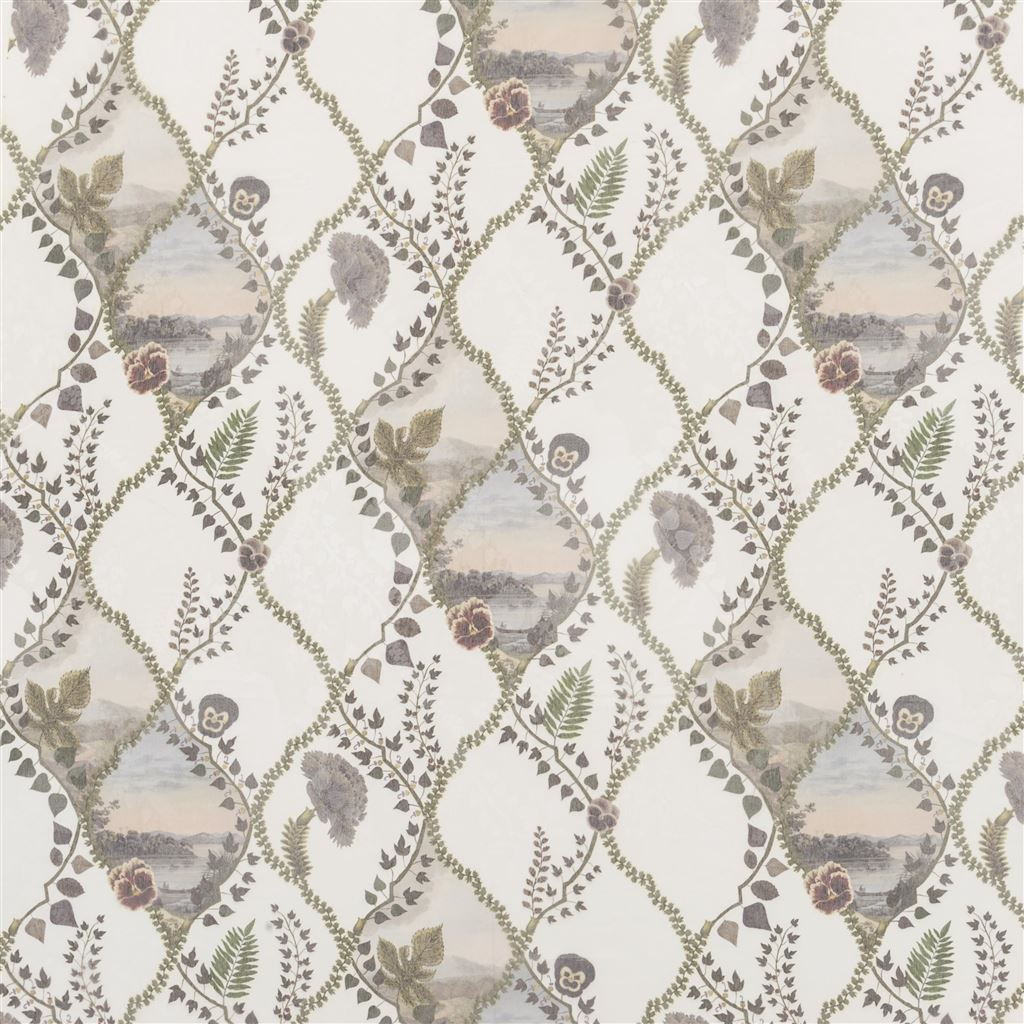 Coup De Vent Roseau Fabric - Gray