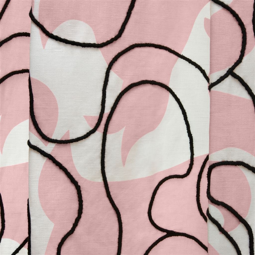 Feu Follet Bourgeon Room Fabric - Pink