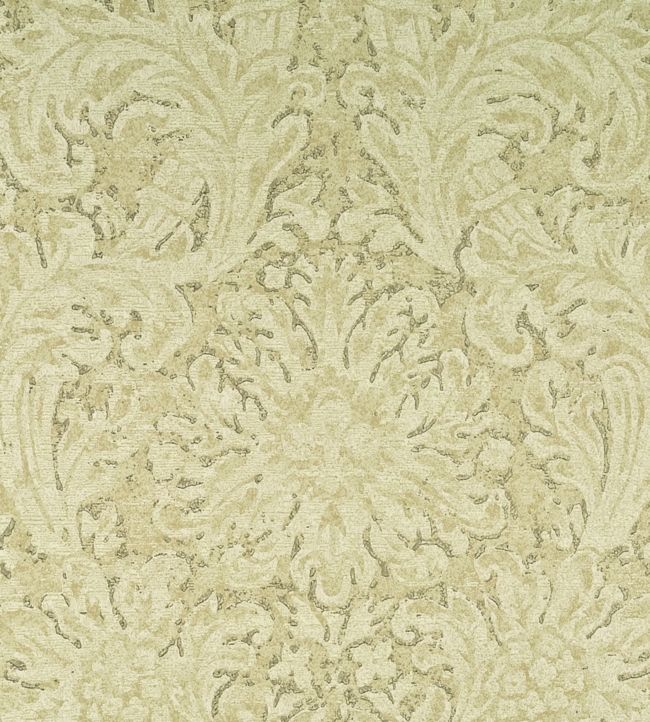 Faded Damask Wallpaper - Green