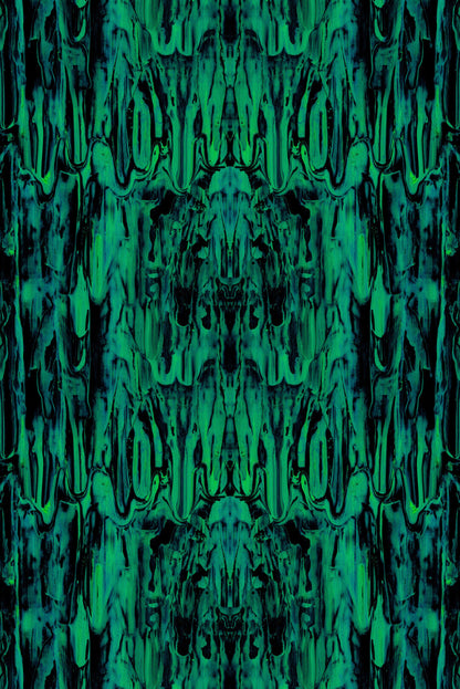 Gerhard Gum Foil Wallpaper - Green