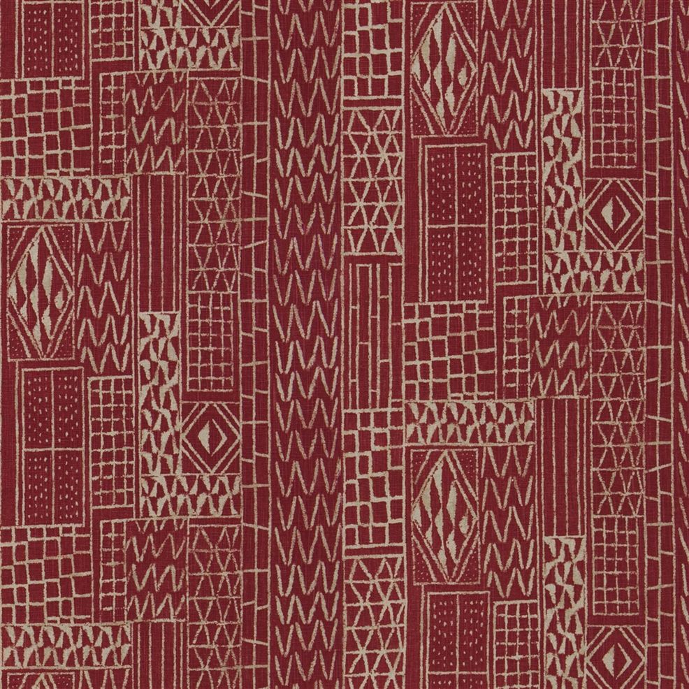 Khalana Fabric - Red