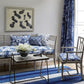 Marmorata Room Fabric - Blue