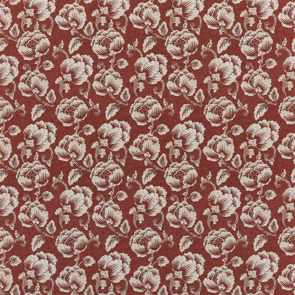 Marmorata Fabric - Red