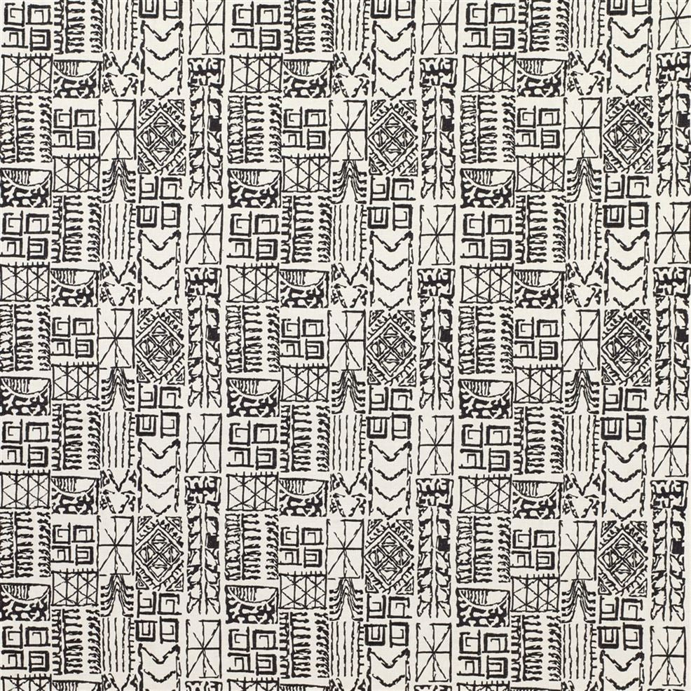 Galletta Charcoal Fabric - Gray