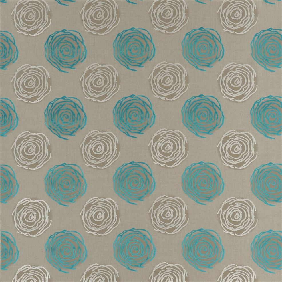 Hortense Fabric - Teal