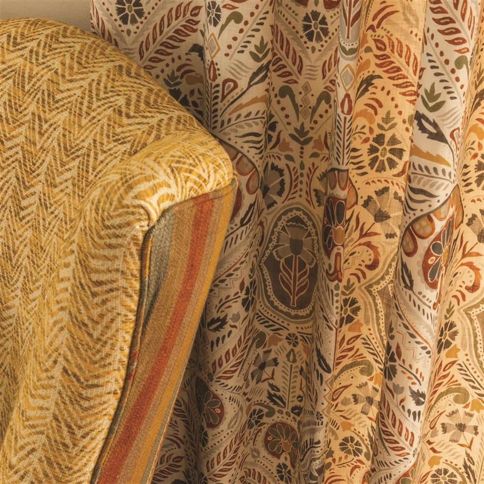 Lustleigh Room Fabric 2 - Brown