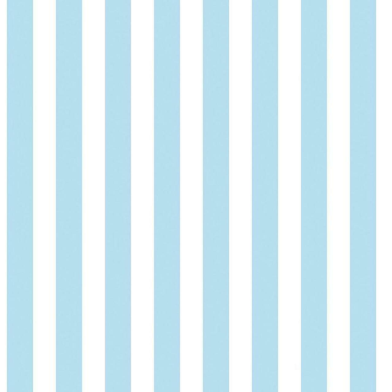 Just 4 Kids 2 Stripe Nursey Wallpaper - Blue