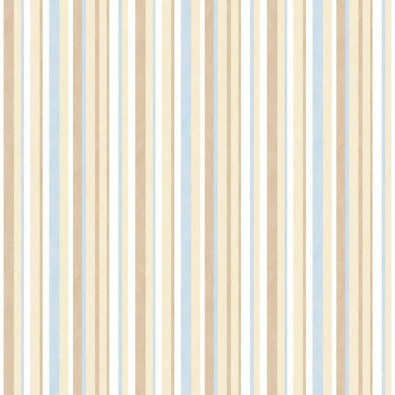 Just 4 Kids 2 Stripe Nursey Wallpaper - Sand 