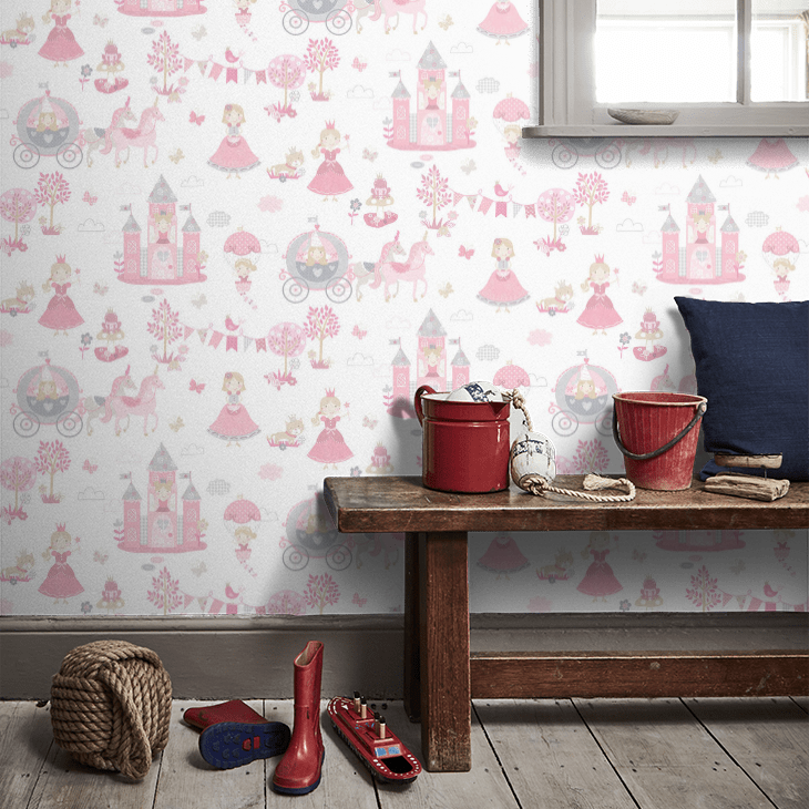 Fairytale Nursey Room Wallpaper 5 - Pink