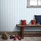 Regency Stripe Nursey Room Wallpaper 3 - Blue