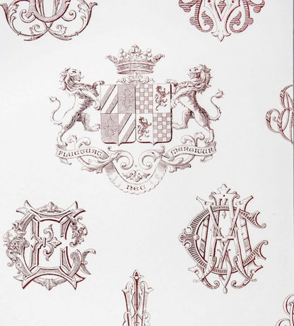 Heraldica Wallpaper - Pink - Gaston y Daniela