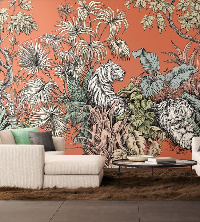 Roar Room Wallpaper - Orange