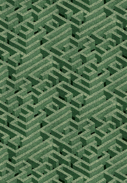 Labyrinth Wallpaper | Green