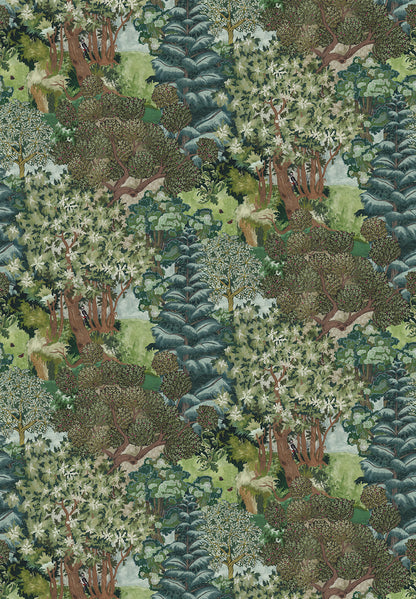 Miserden Trees Wallpaper | Green