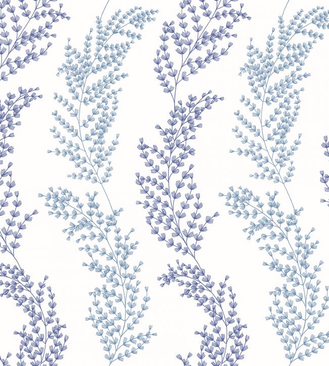 Mimosa Trail Wallpaper - Blue 