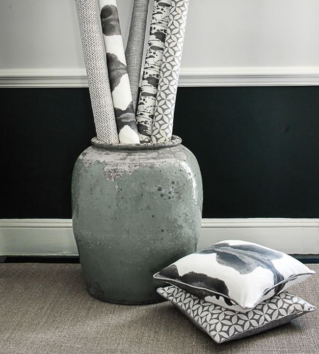 Quadria Room Fabric - Gray