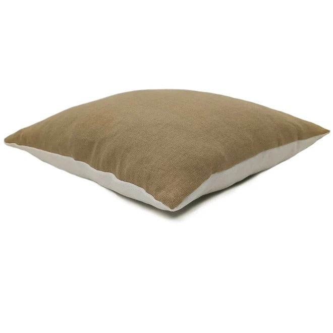 Elba Eggshell/Bisque Linen Side Cushion