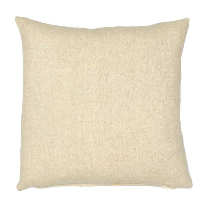 Elba Eggshell/Bisque Linen Back Cushion