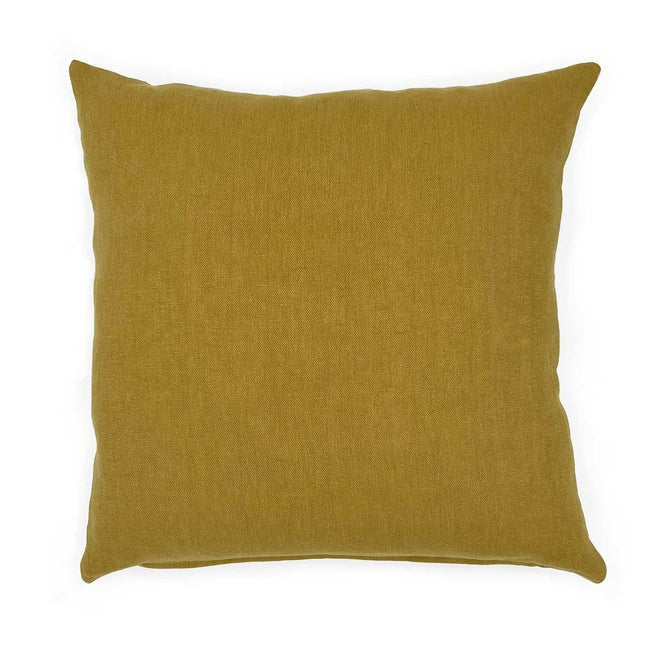 Elba Buff/Ochre Linen Back Cushion